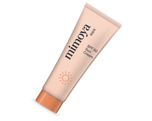 MIMOYA SPF 50 Sun Cream tube, free gift